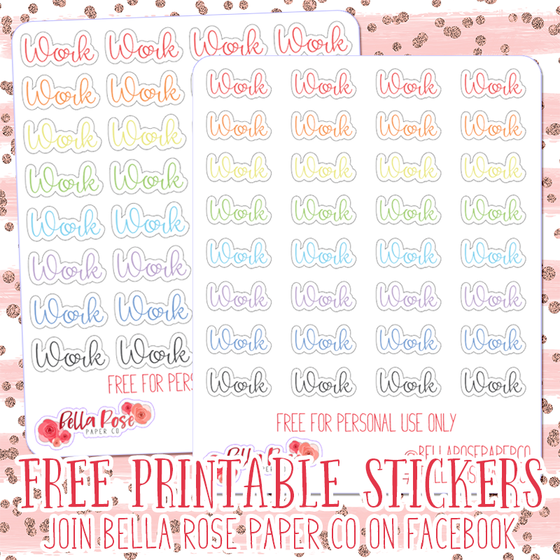 Free Work Script Stickers