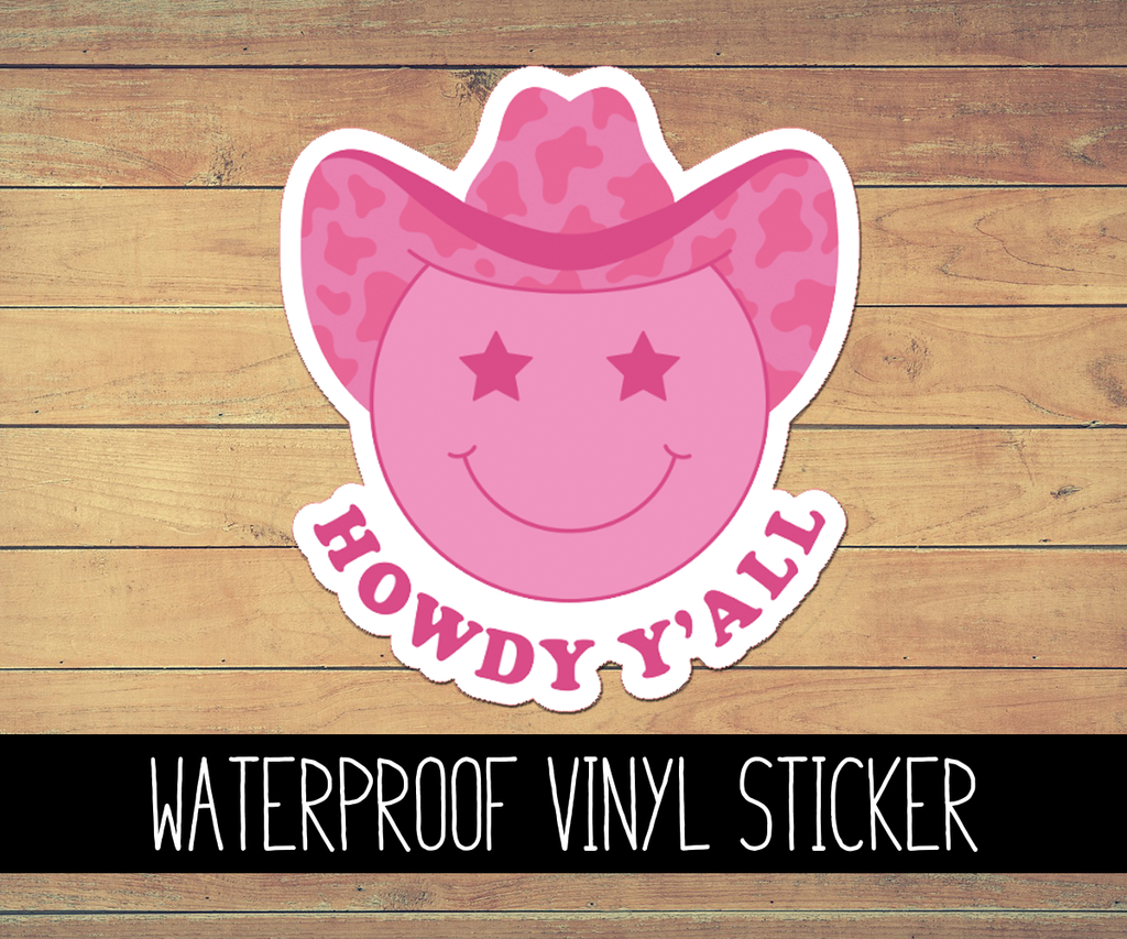 Howdy Cowgirl Vinyl Waterproof Sticker