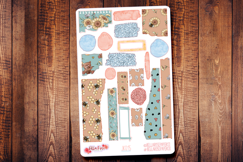 The Bears and The Bees Journaling Sticker Kit JK015
