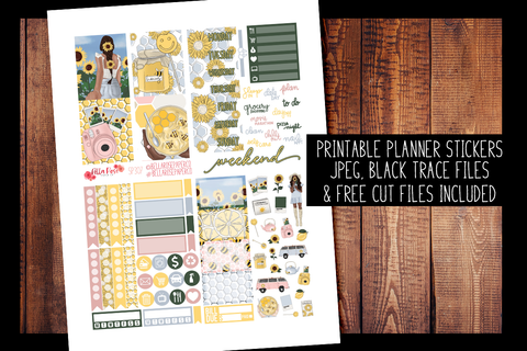 Honey Pot Mini Planner Kit | PRINTABLE PLANNER STICKERS