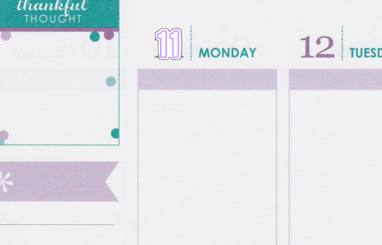 Basic Date Covers Planner Stickers B040