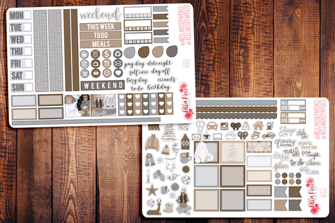 Home For The Holidays Hobonichi Weeks Sticker Kit W306