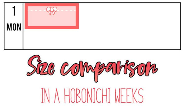 Hobonichi Weeks Bow Half Box Planner Stickers B098