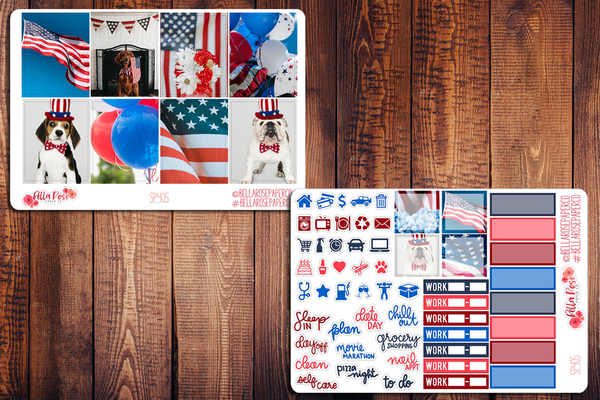 4th Of July Photo Planner Sticker Kit SP405