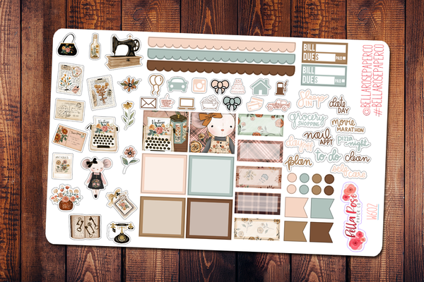 Antique Shop Hobonichi Weeks Sticker Kit W602