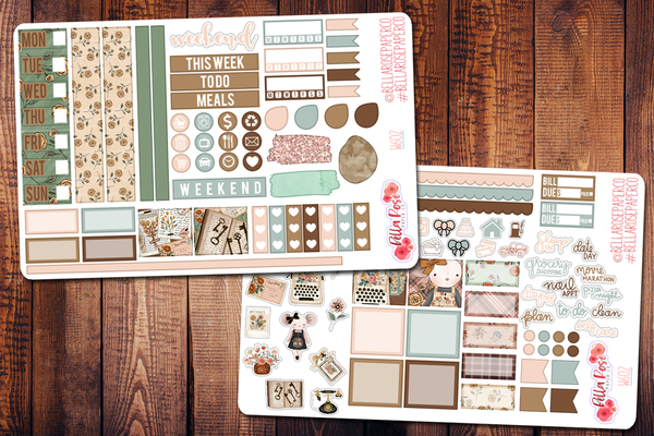 Antique Shop Hobonichi Weeks Sticker Kit W602