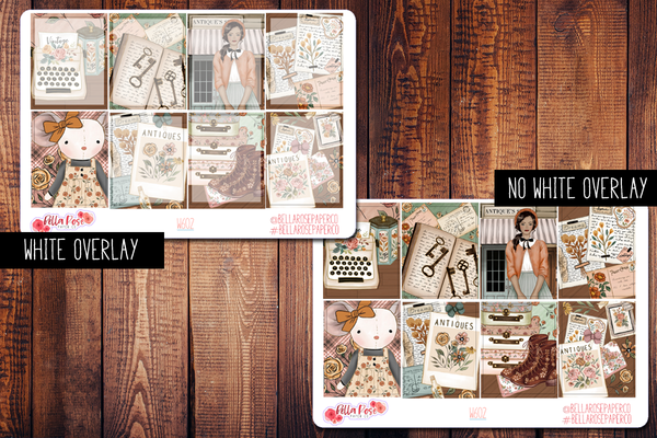 Antique Shop Planner Sticker Kit W602