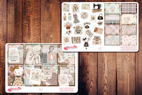 Antique Shop Planner Sticker Kit W602