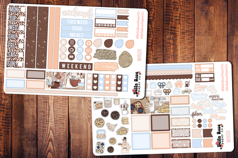 Baking Day Hobonichi Weeks Sticker Kit W605