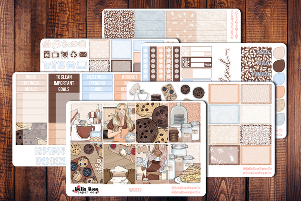 Baking Day Planner Sticker Kit W605