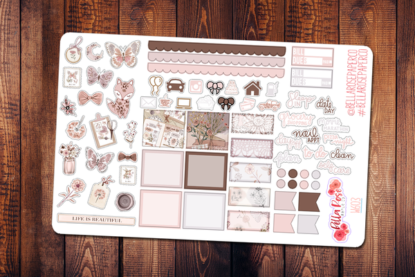 New Beginnings Hobonichi Weeks Sticker Kit W603