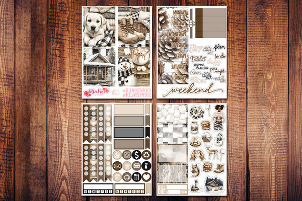 Cozy Cabin Mini Sticker Kit W601