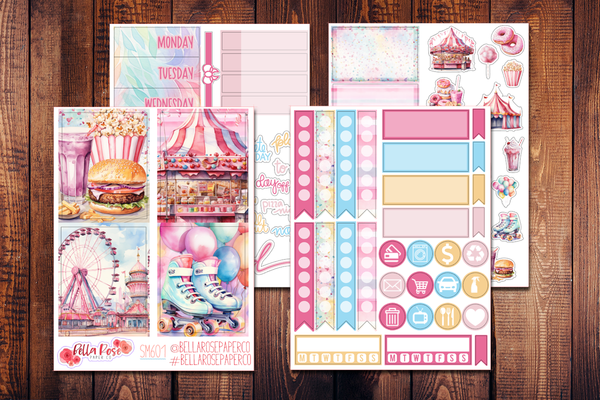 Cotton Candy Carnival Mini Sticker Kit SM601