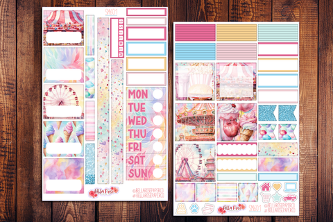 Cotton Candy Carnival Academic Planner Sticker Kit SM601