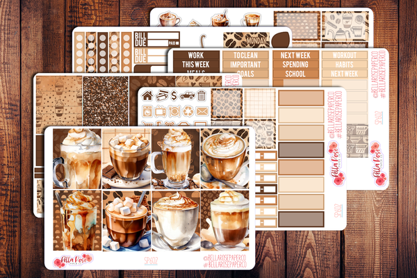 Coffee Shop Planner Sticker Kit SP602