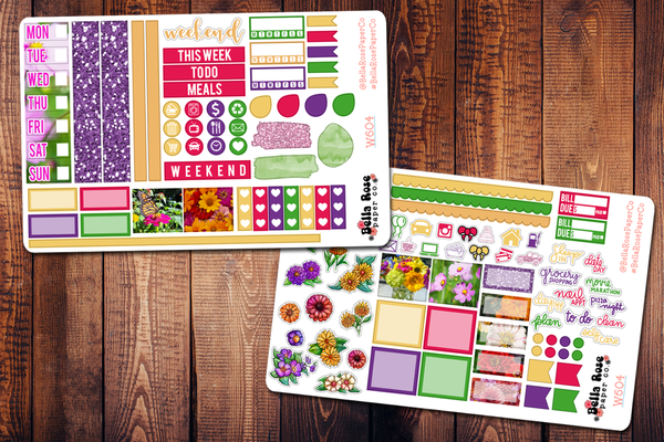 Cut Flowers Photo Hobonichi Weeks Sticker Kit W604