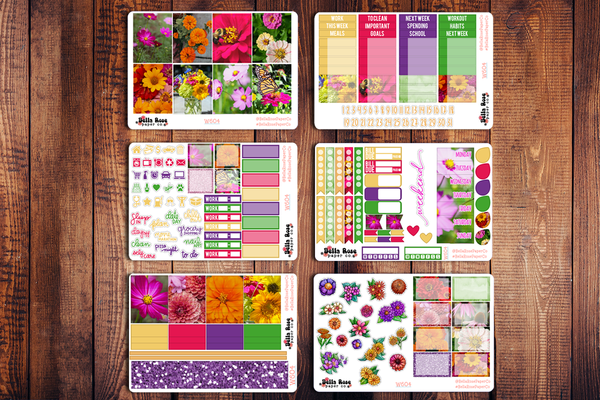 Cut Flowers Photo Planner Sticker Kit W604