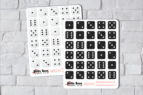Dice Stickers MD044