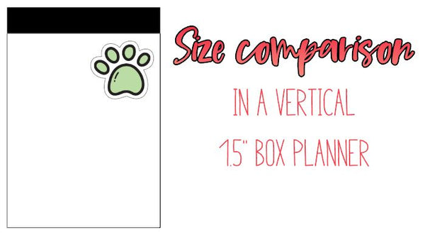 Pet Paw Doodle Icon Planner Stickers D009