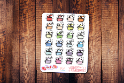 Cooking Pot Doodle Icon Planner Stickers D024