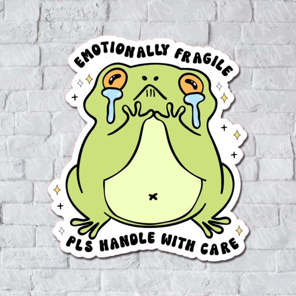 Emotionally Fragile Matte Deco Sticker