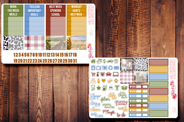 Farm Life Photo Planner Sticker Kit SM501