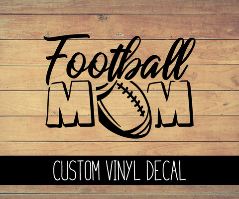 Football Mom Vinyl Decal
