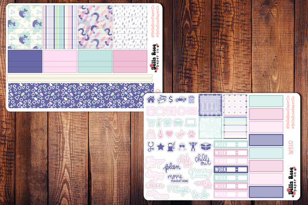 Cozy Gamer Planner Sticker Kit W610