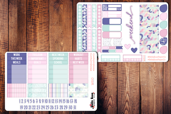 Cozy Gamer Planner Sticker Kit W610