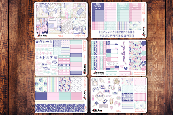 Cozy Gamer Planner Sticker Kit W610