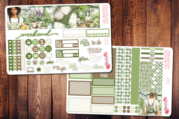 Gardening Mini Happy Planner Sticker Kit SP604