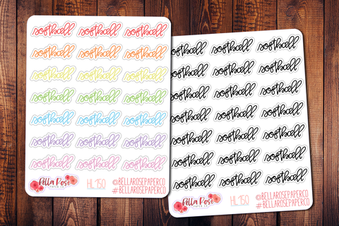 Softball Hand Lettering Planner Stickers HL150