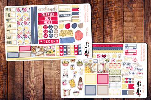 Homemade Hobonichi Weeks Sticker Kit W609