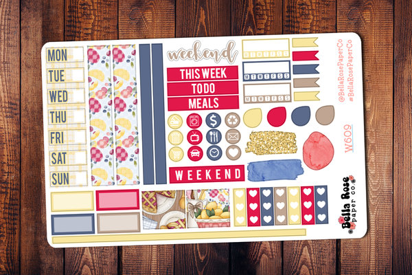 Homemade Hobonichi Weeks Sticker Kit W609