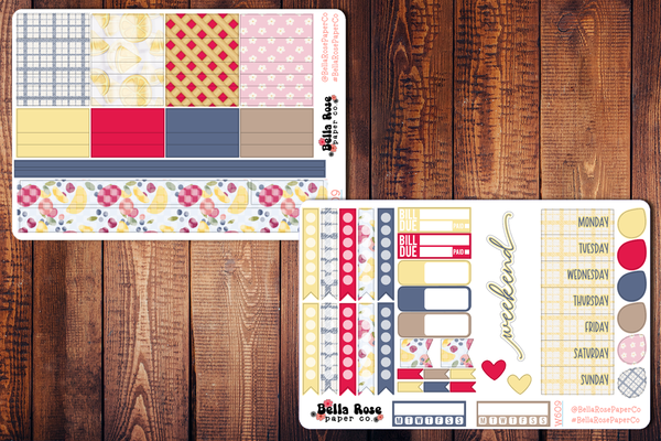 Homemade Planner Sticker Kit W609