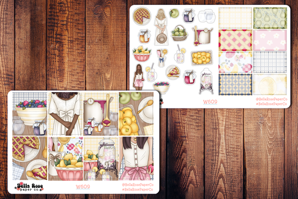 Homemade Planner Sticker Kit W609