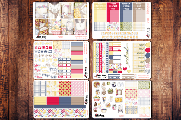 Homemade Planner Sticker Kit W609