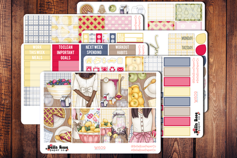 Homemade Planner Sticker Kit W609