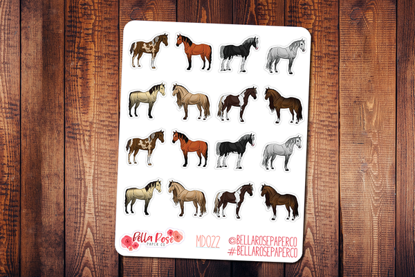 Horses Planner Stickers MD022