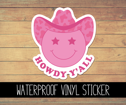 Howdy Cowgirl Vinyl Waterproof Sticker