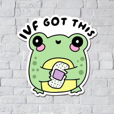 IVF Frog Matte Deco Sticker