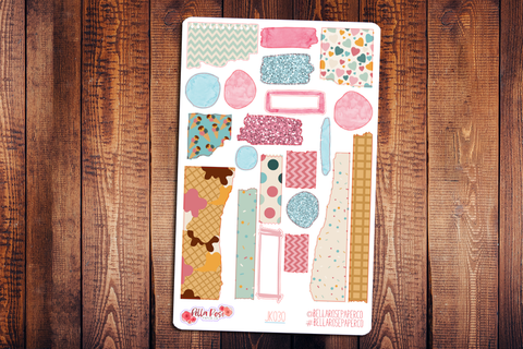 Ice Cream Shop Journaling Sticker Kit JK030