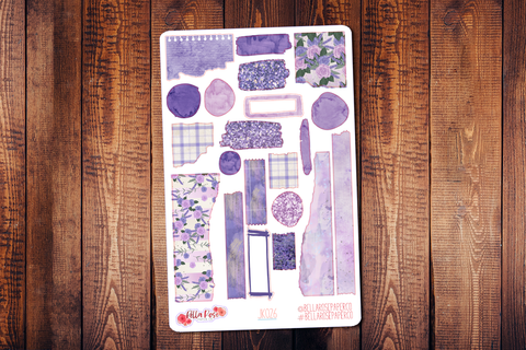 Lavender Fields Journaling Sticker Kit JK026