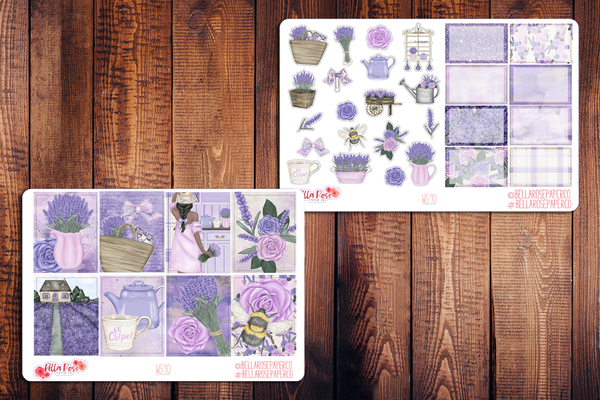 Lavender Fields Planner Sticker Kit W510