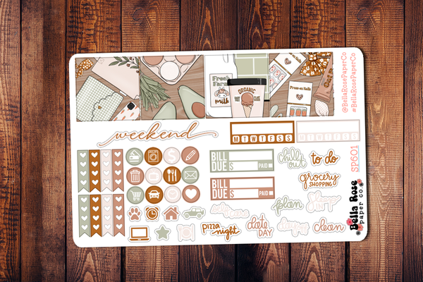 Farmers Market Mini Happy Planner Sticker Kit SP701