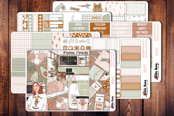 Farmers Market Planner Sticker Kit SP701