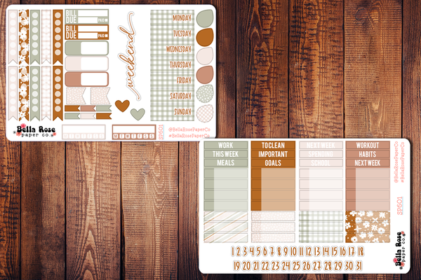 Farmers Market Planner Sticker Kit SP701