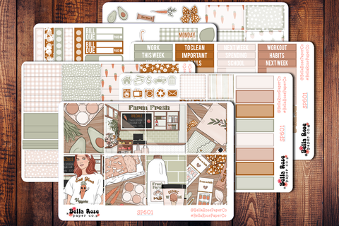 Farmers Market Planner Sticker Kit SP701