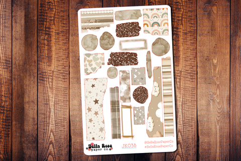 Neutral Newborn Journaling Sticker Kit JK038