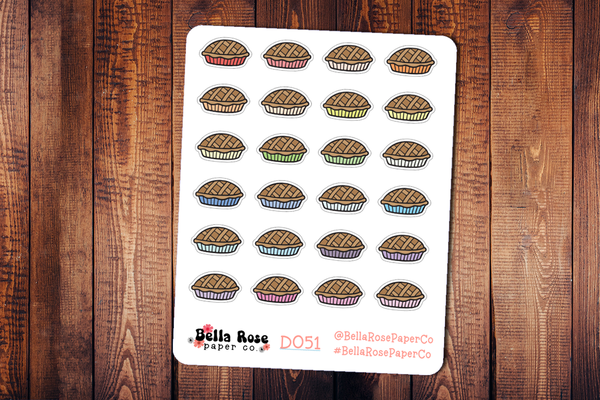 Pie Doodle Icon Planner Stickers D051